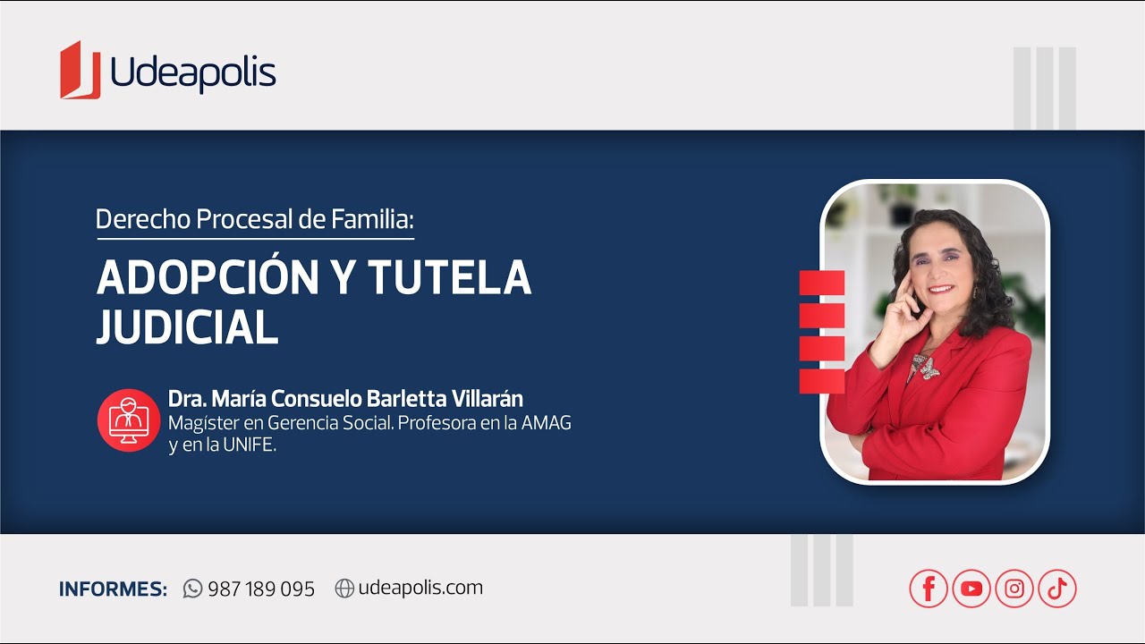Adopción y Tutela Judicial | María Consuelo Barletta Villarán