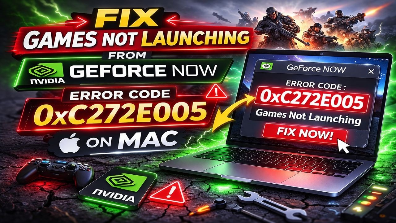 Исправлена ​​ошибка 0xC272E005, из-за которой игры не запускаются из GeForce Now на Mac.