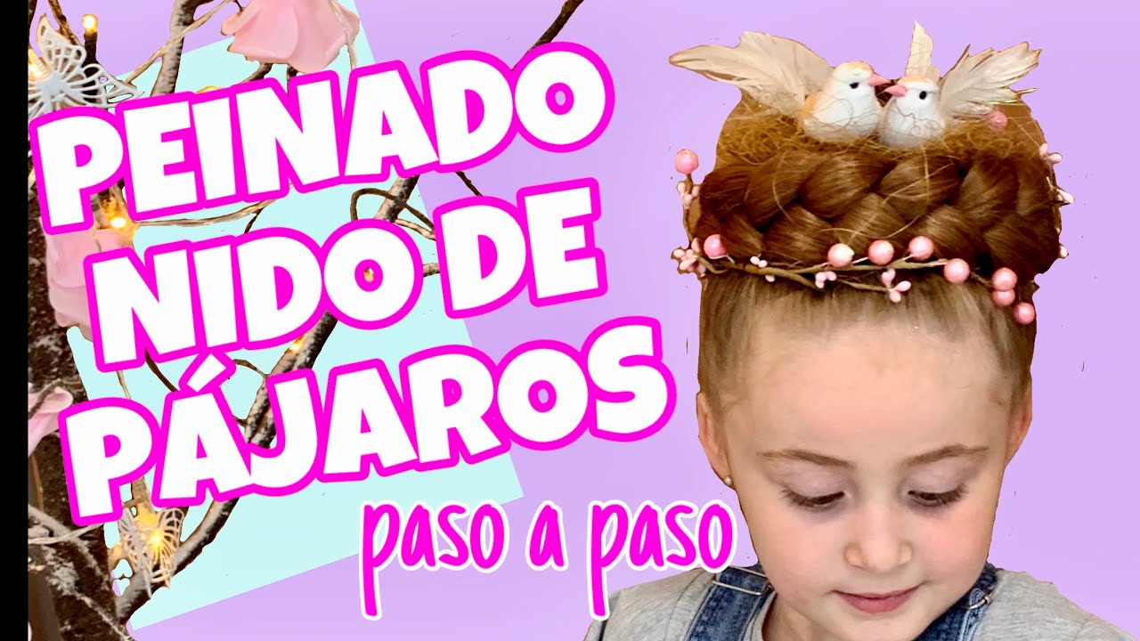 PEINADO NIDO DE PAJAROS + PEINADO ARTISTICO +PEINADO LOCO I Familia Panda