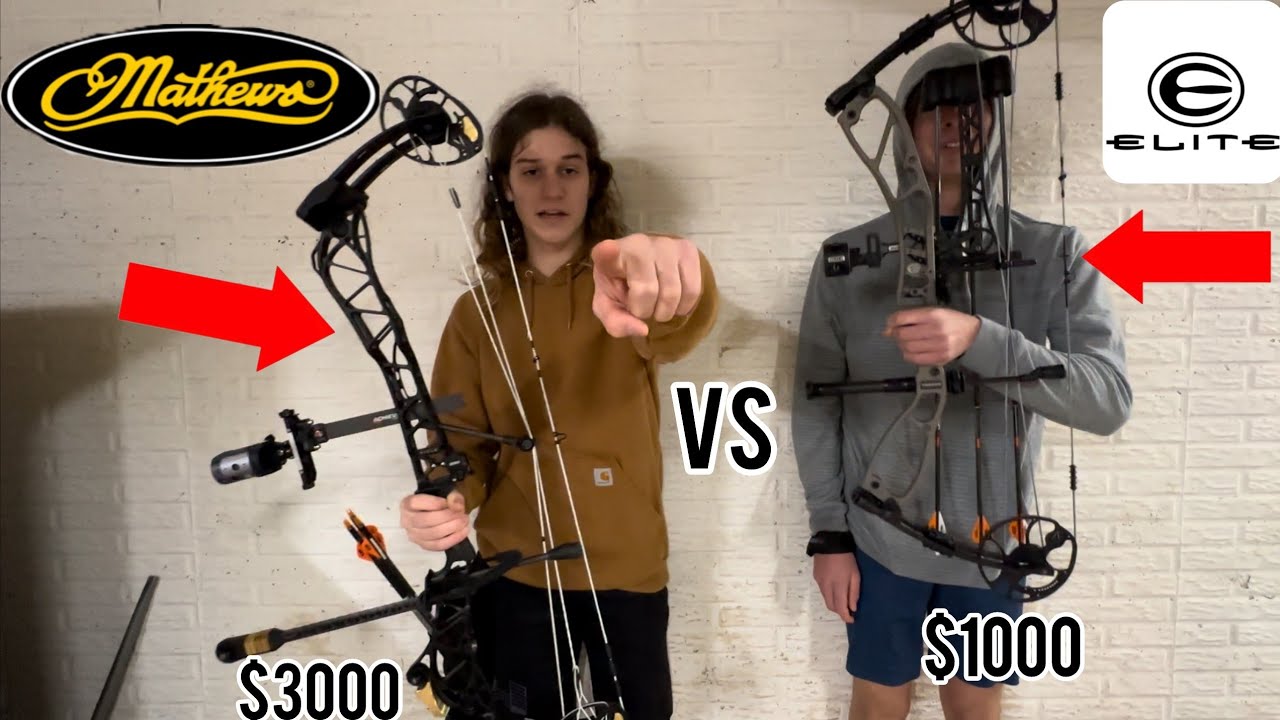 $3000 Matthews Competition Bow vs $1000 Elite Hunting Bow!!!
