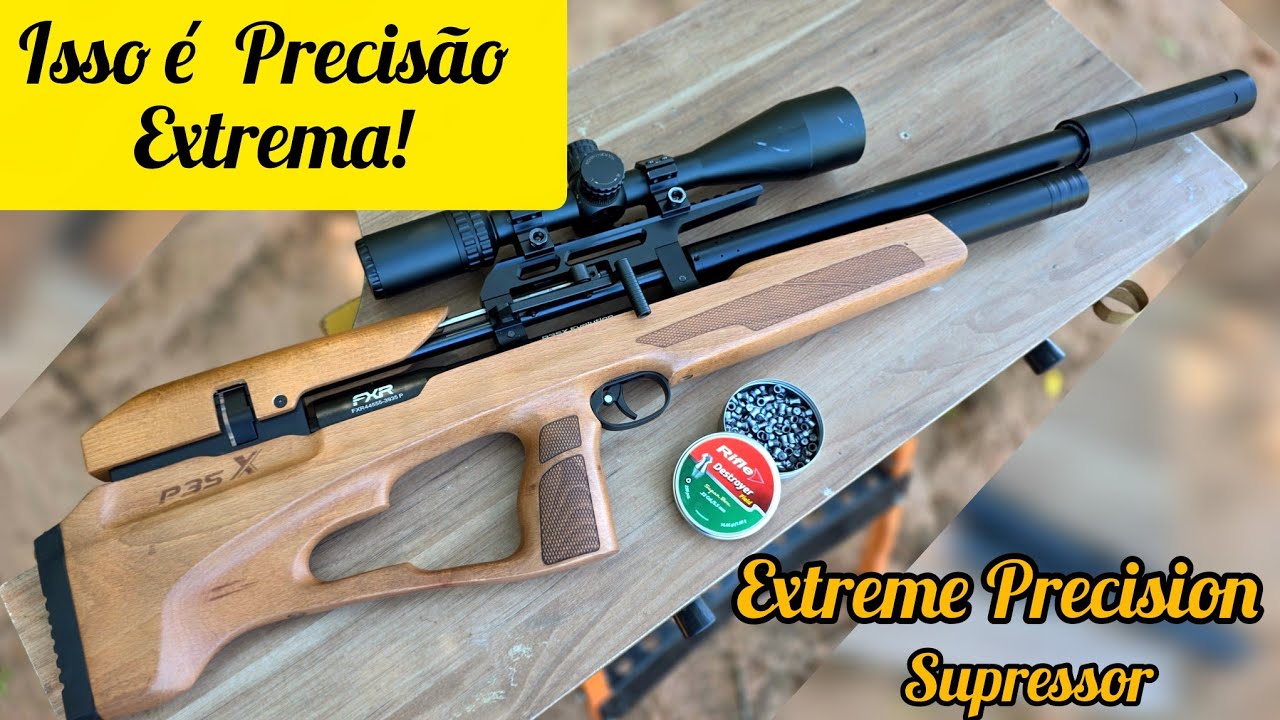 100 METROS! P35X Evolution - Extreme Precision Supressor - Rifle Destroyer e Luneta Vector Optics