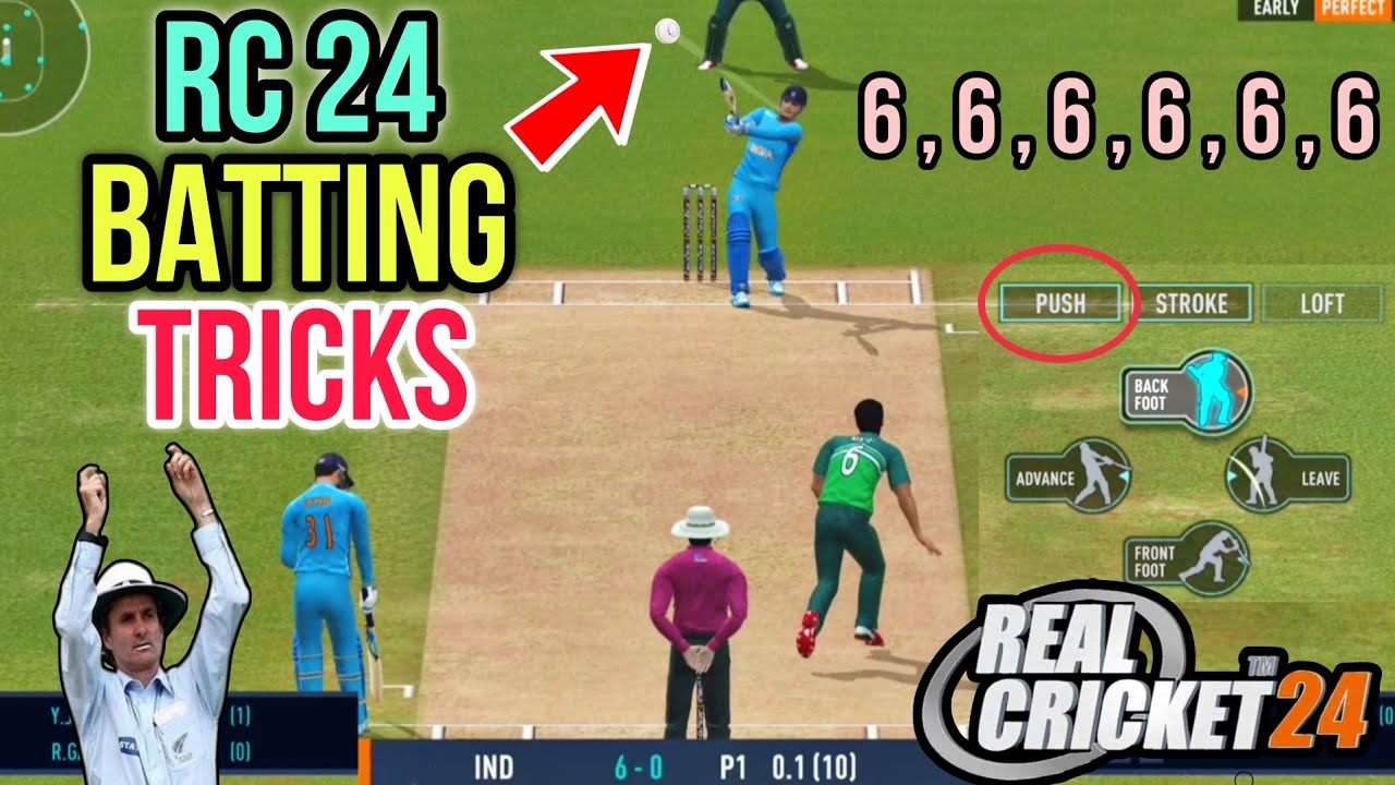 How To Do Batting in Real Cricket 24 | Real Cricket 24 Me Batting Kaise Kare | RC 24 Batting Tricks