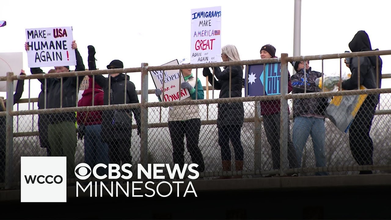 Crowd shows support after small protest sparks confrontation