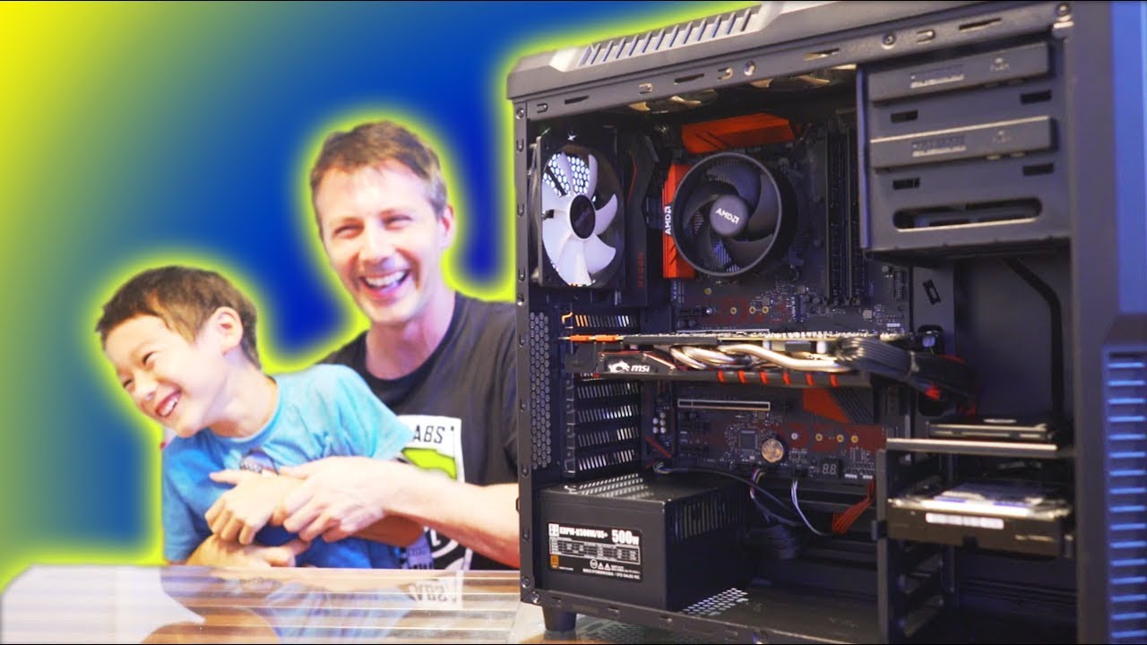 My 7 Year Old Son Built his FIRST Gaming PC...!