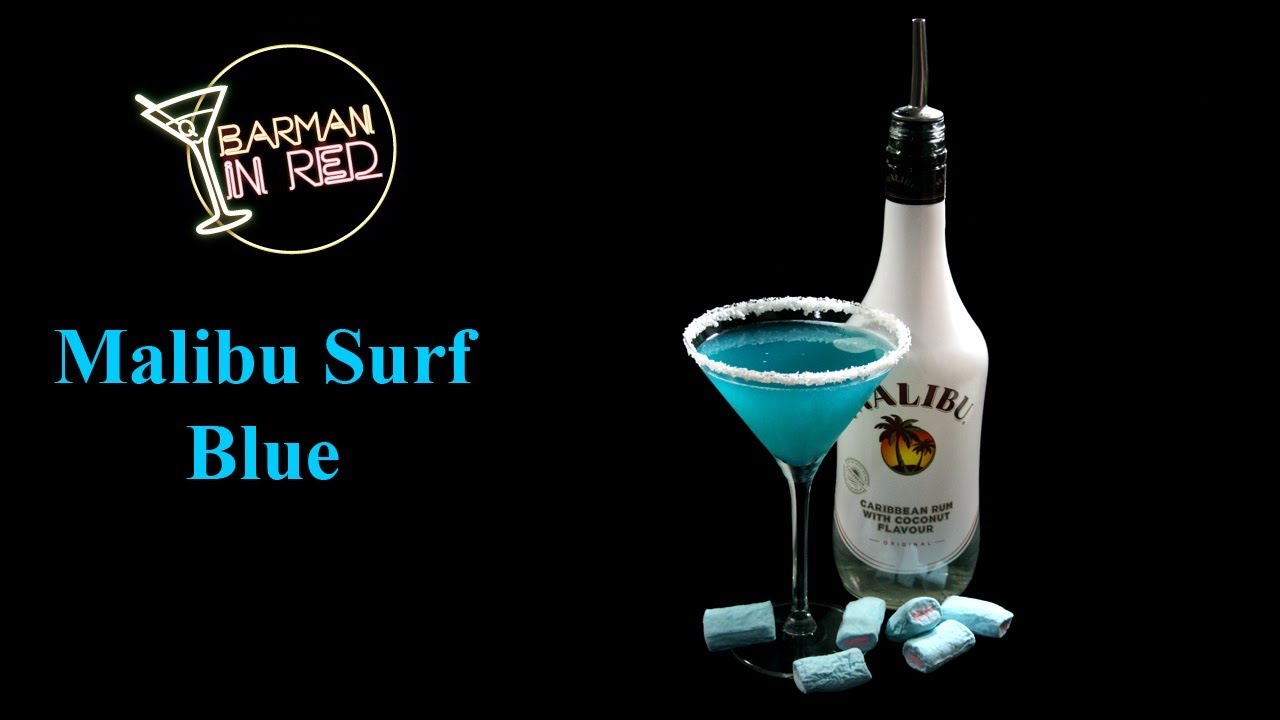 Como Preparar el Rico 🌊  MALIBU SURF BLUE