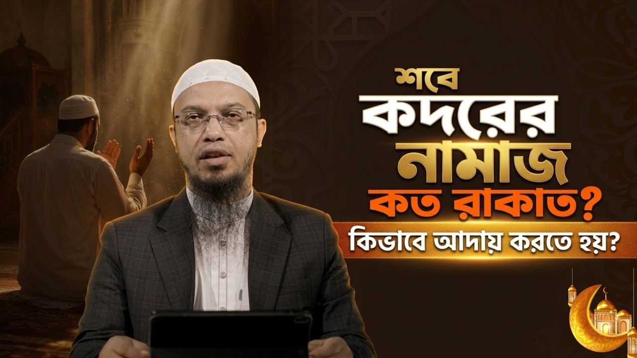 শবে কদরের নামাজ কত রাকাত? কিভাবে আদায় করতে হয়? Shaykh Ahmadullah 
