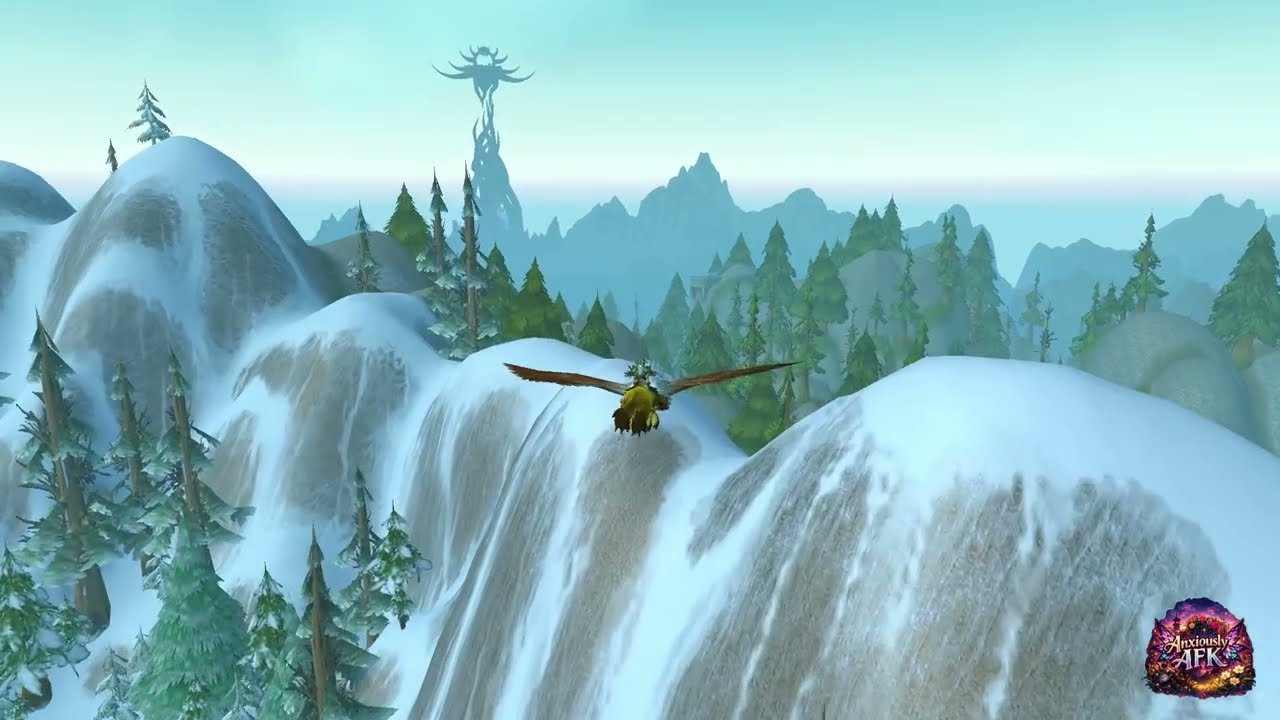 Lo-Fi Gryphon Ride to Arathi Highlands | Just Me, My Gryphon, and the Radio | AFK Safe Zone