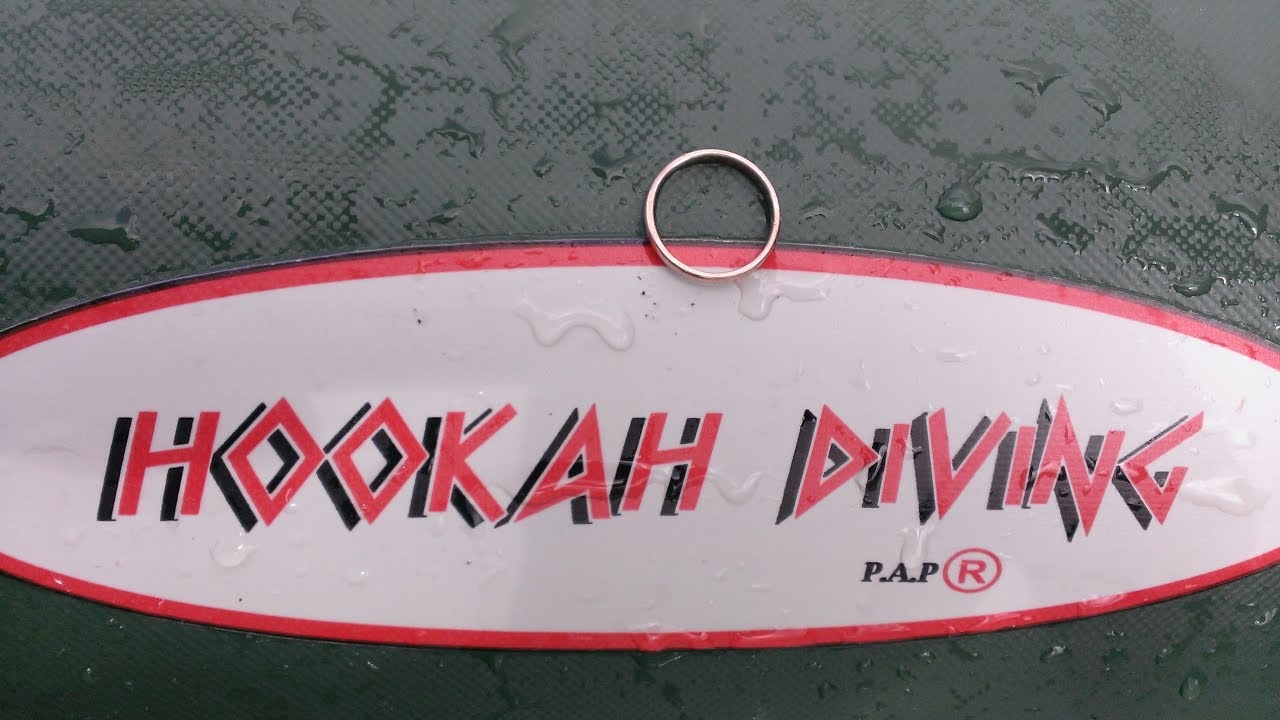 Подводный поиск золота .  Система Хука Minelab Sovereign Underwater metal detecting Hookah diving