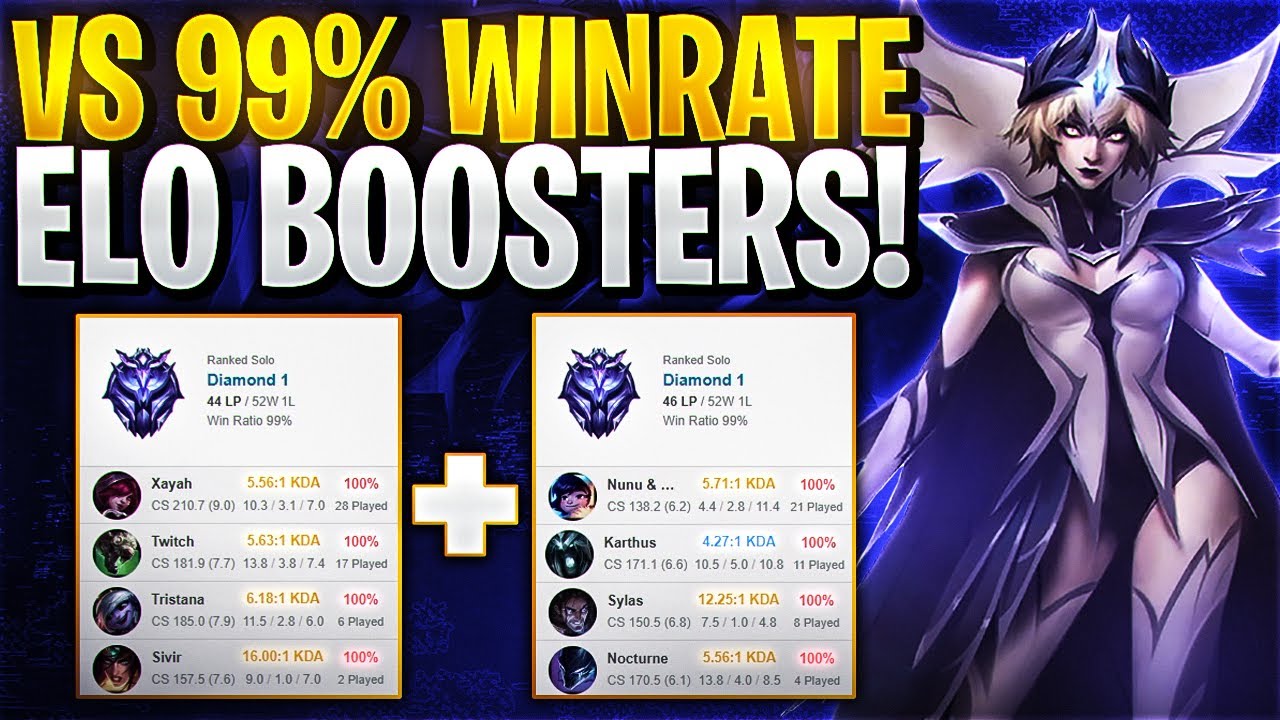 When RANK 1 Leblanc meets 99% WINRATE Elo-Boosters!