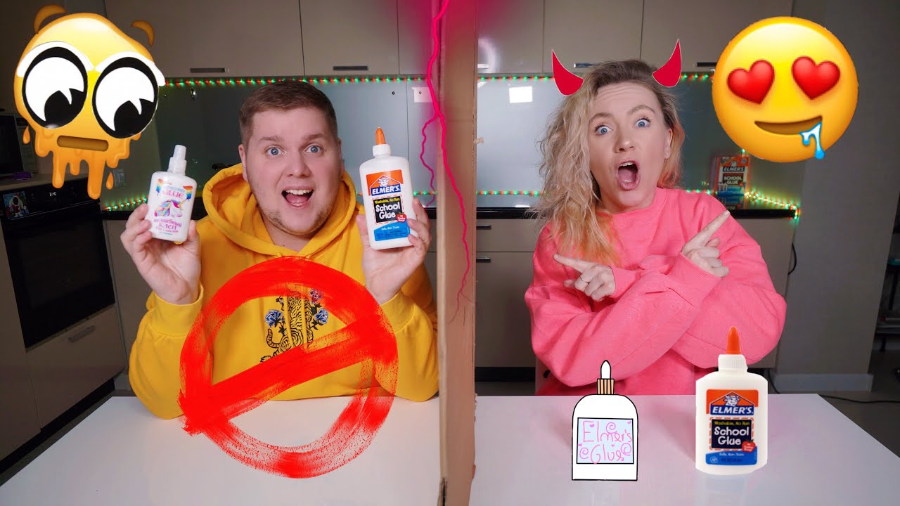 ТЕЛЕПАТИЯ НАОБОРОТ СЛАЙМ ЧЕЛЛЕНДЖ 😱 ЛизуН из СлуЧайныХ ингредиентов TWIN TELEPATHY SLIME CHALLENGE