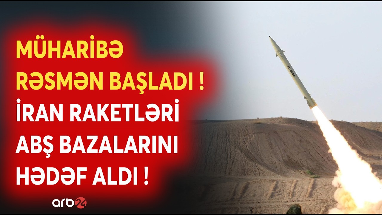 SON DƏQİQƏ! İran ordusu HÜCUMA KEÇDİ - ABŞ-nin HƏRBİ BAZALARINA ZƏRBƏLƏR ENDİRİLDİ - CANLI