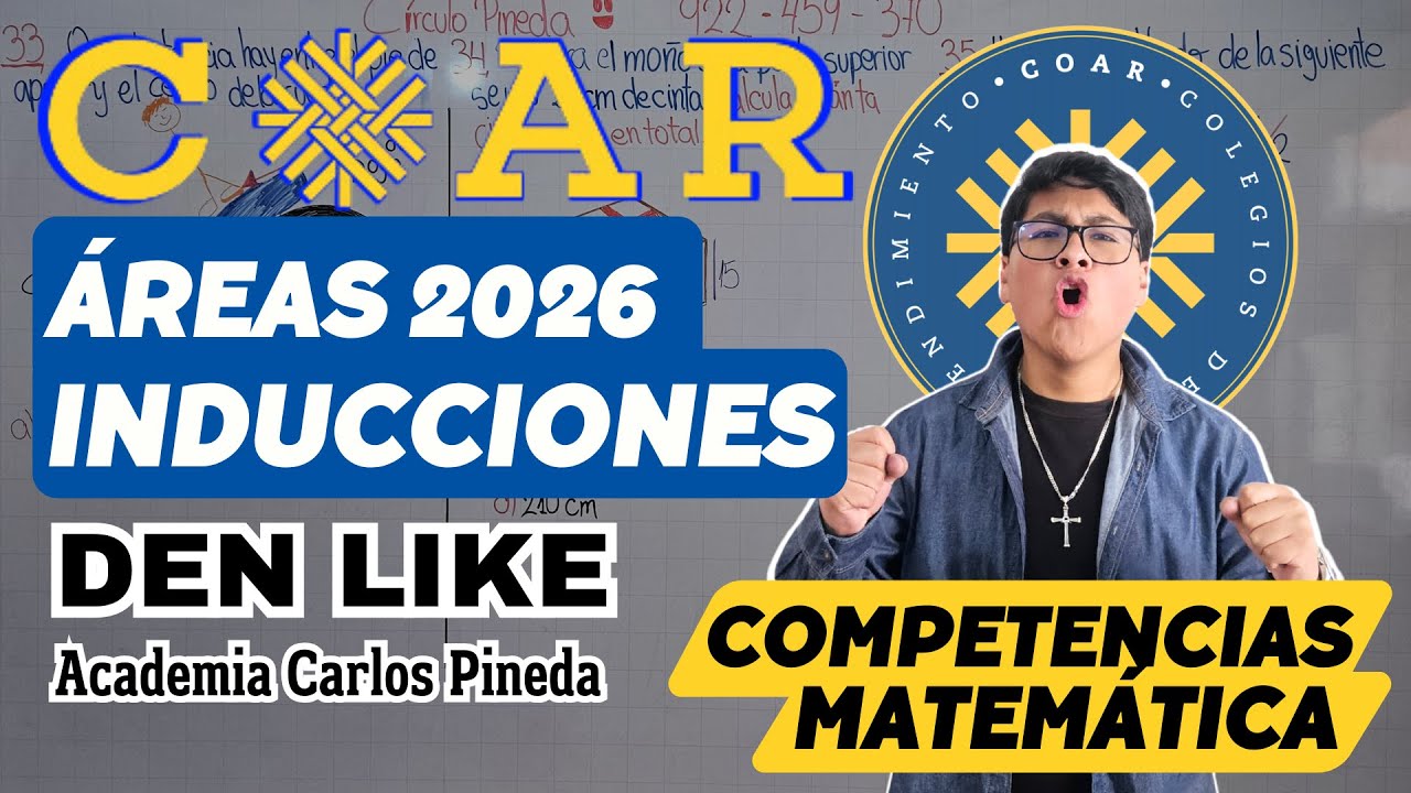 REPASO DE ÁREAS E INDUCIONES  EXAMEN 2026| CARLOS PINEDA INFO 944-125-912
