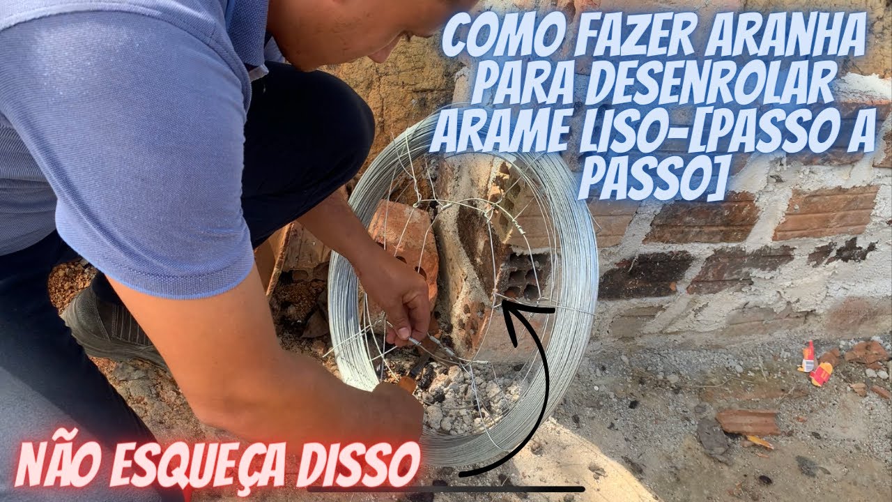 Como Fazer Aranha para desenrolar arame liso-[PASSO A PASSO]