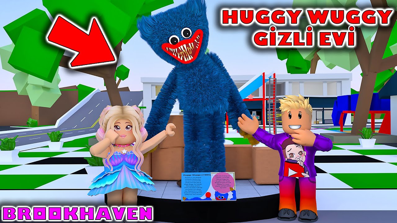 😱 HUGGY WUGGY'NİN BROOKHAVEN'DA GİZLİ EVİNİ BULDUK ! 😱| ROBLOX BROOKHAVEN🏡💙