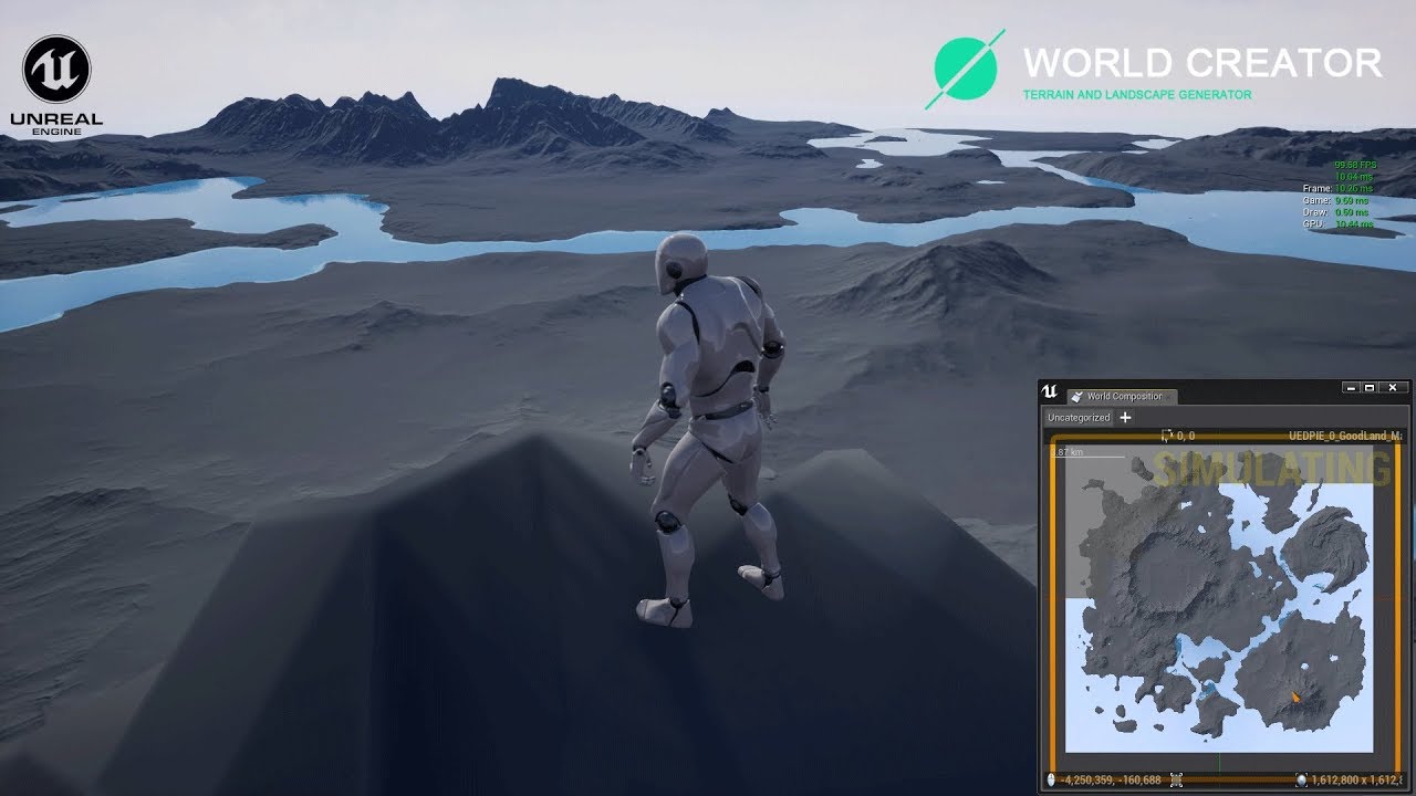 World Creator to UE4 Test