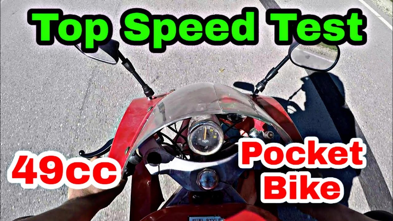 FREE 49cc Pocket Bike (Mini Crotch-Rocket) *TOP SPEED TEST* How FAST Does it Go??