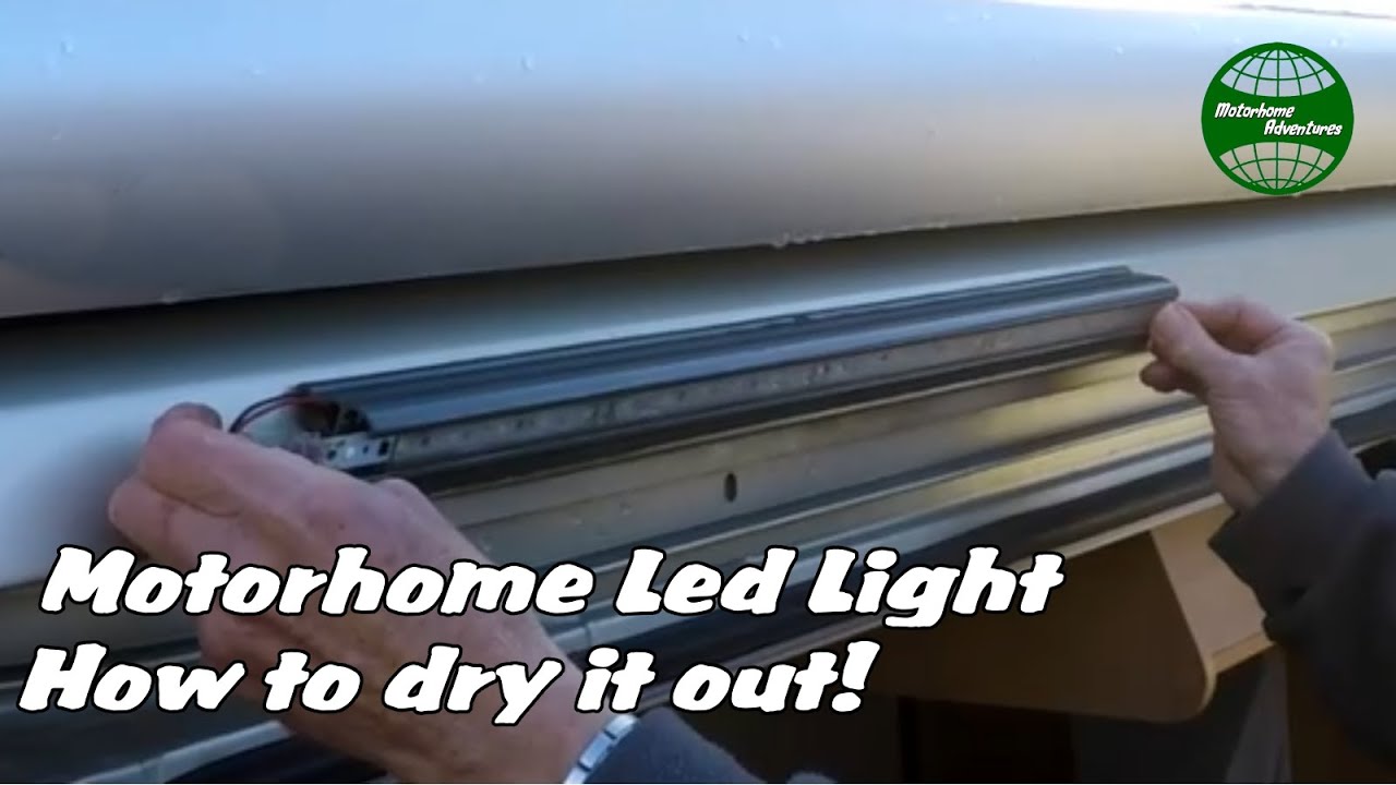 How to service and dry a motorhome or campervan outside led light