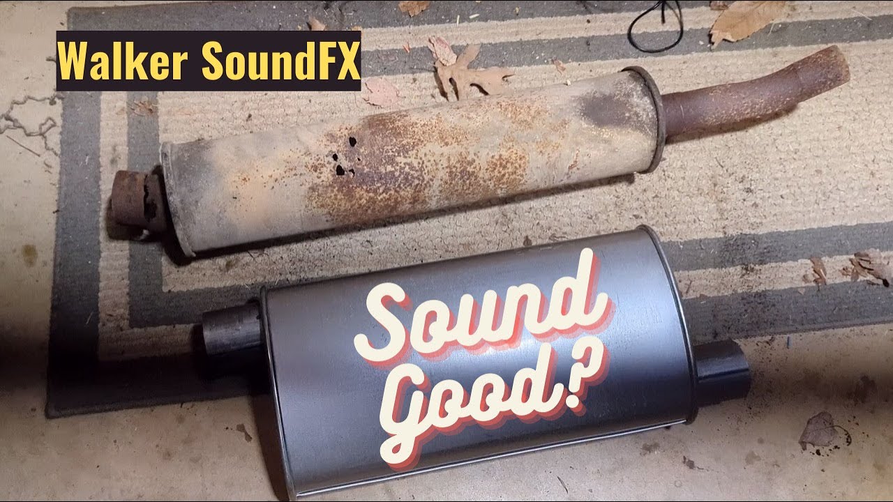 Inexpensive Walker SoundFX Universal Muffler on a V8 Engine