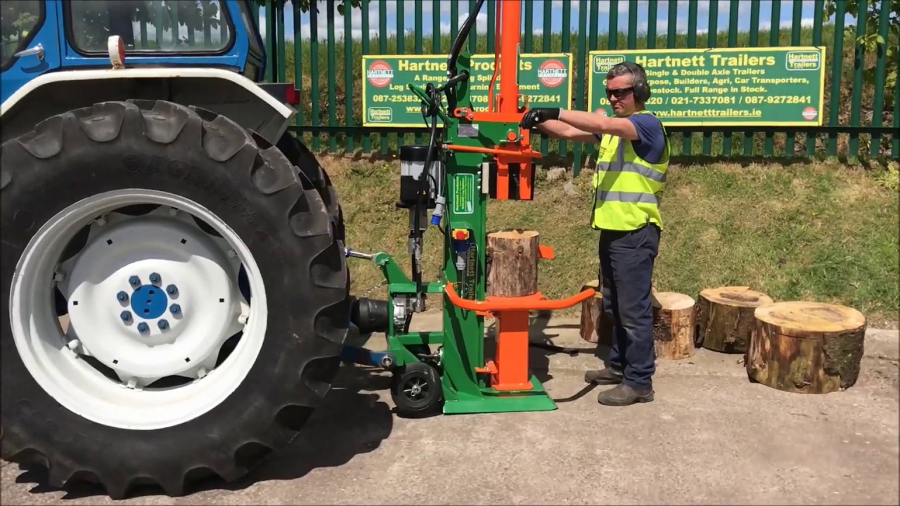 16 Ton Dual Mode Log Splitter - PTO and Electric in one - demo
