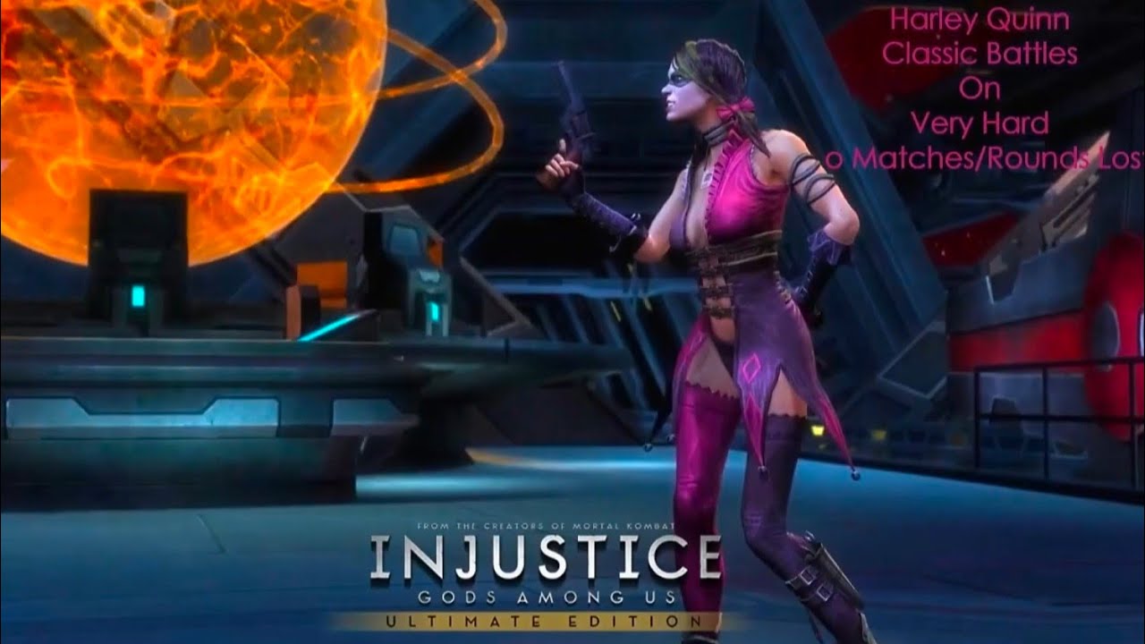 Injustice: Gods Among Us — Классические битвы Харли Квинн на очень сложном уровне сложности. Ни о...