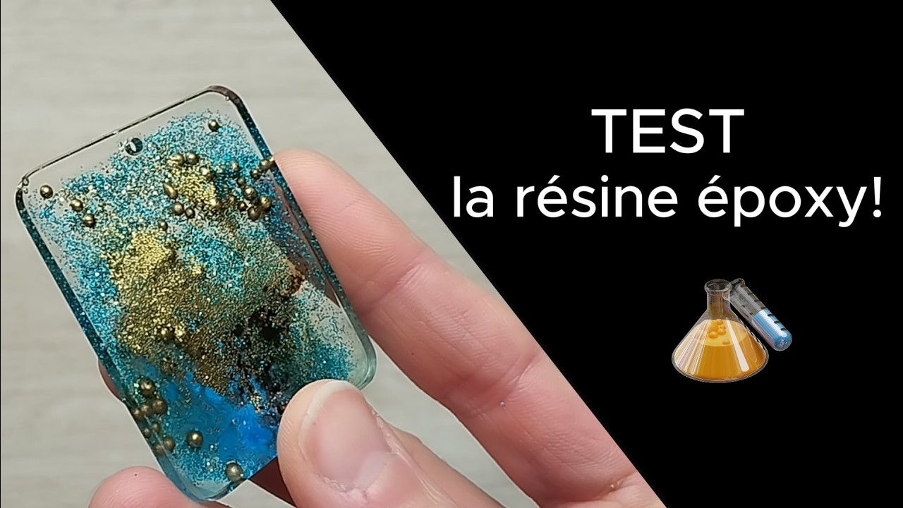 Je teste la résine époxy! #resineepoxy #bijoux #art #activitemanuelle #debutant #fabricationbijoux
