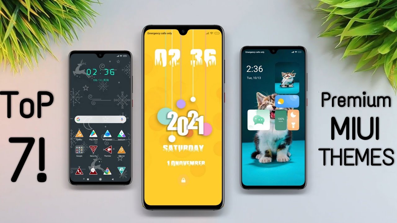 Top 7! Premium Themes | Latest MIUI 12 Themes Special Ui Features Must Try😍😍