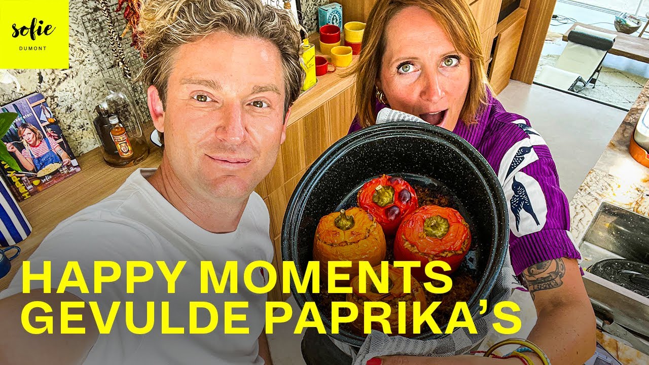 Happy Moments in Belgium | Gevulde paprika's met Jani Kazaltzis