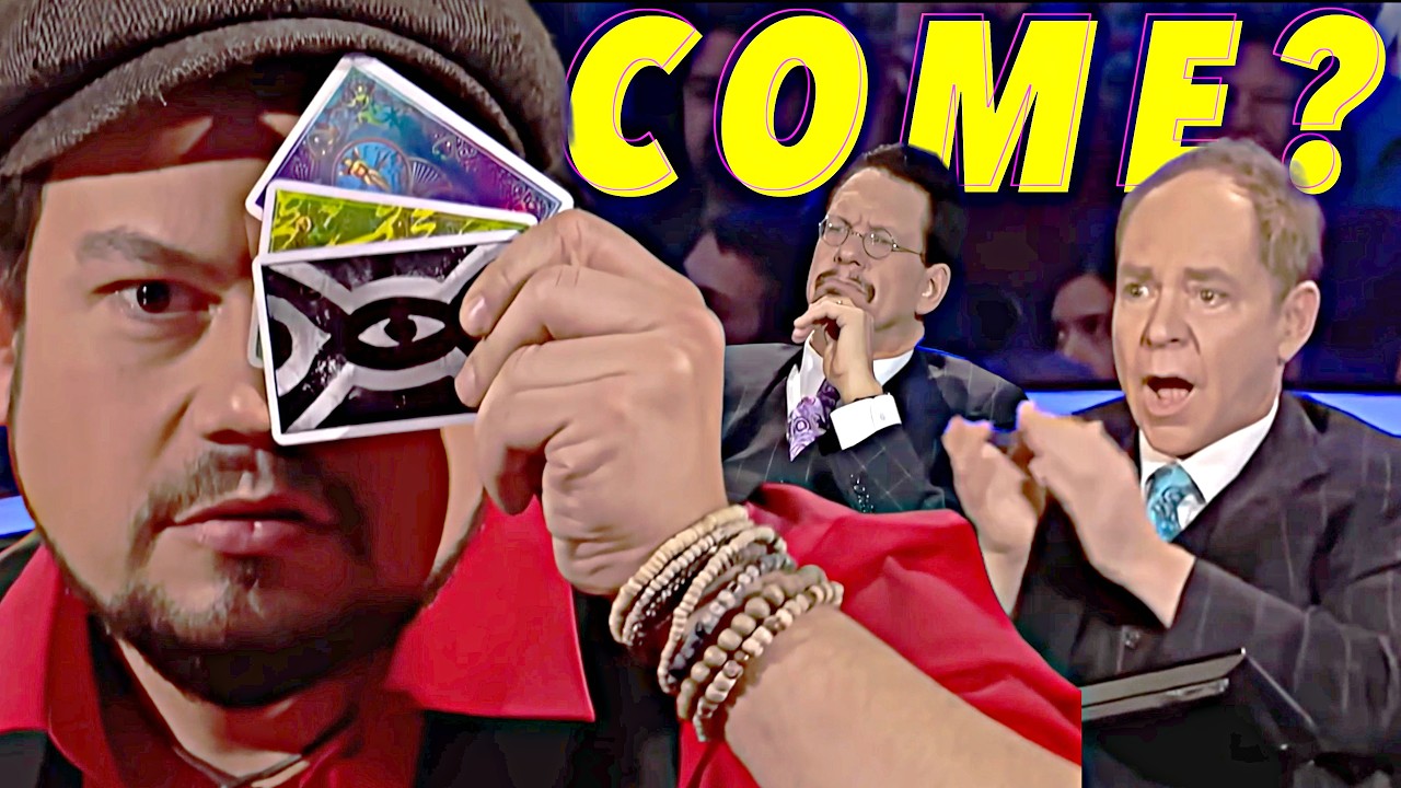 IL MAGO che ha INGANNATO tutti CON 4 CARTE  (Fool us con Pen & Teller)