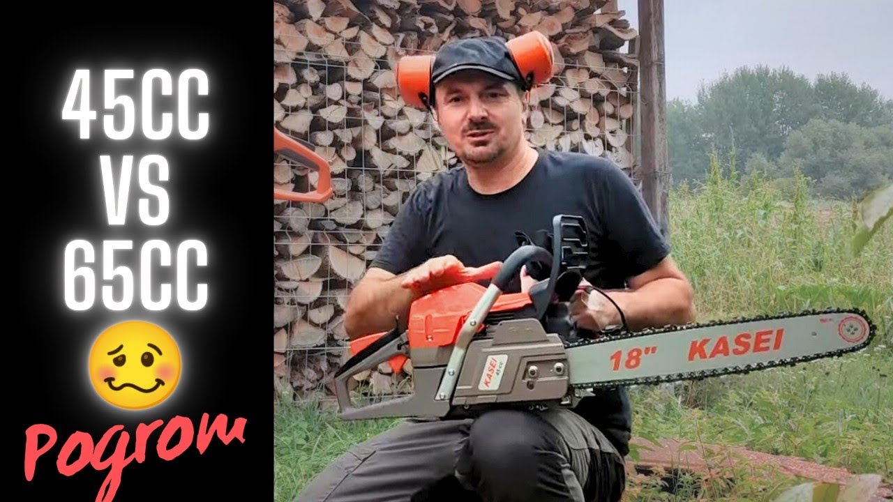 Niezwykła pilarka Kasei 45cc, nietypowa konstrukcja i moc.