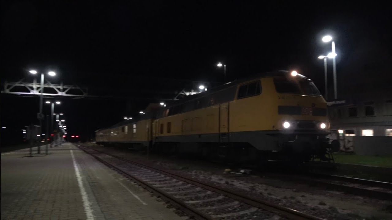 Else mit einem Messzug unterwegs auf der Zollernbahn von Balingen nach Albstadt- Ebingen und zurück