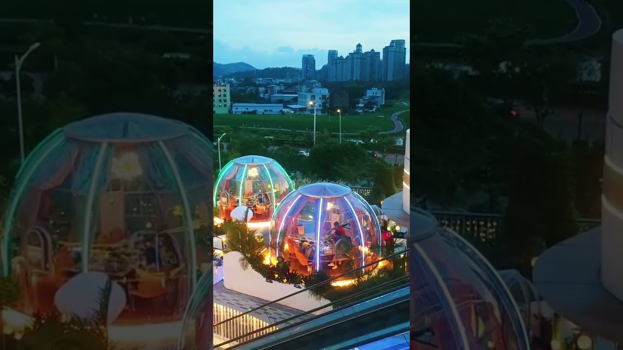 Roof dome restaurant, unique design #domes #igloo #build #tent #glamping #domeshouse