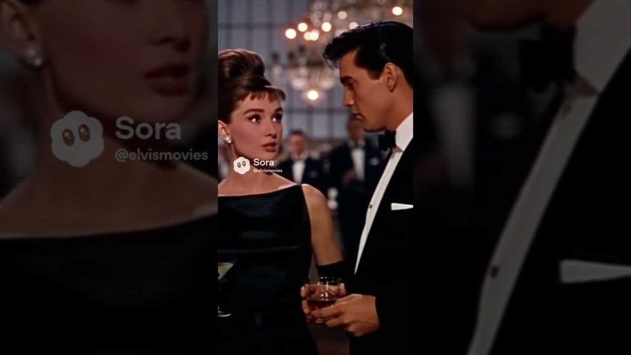 Elvis Presley & Audrey Hepburn in DIAMONDS IN VIENNA (1964) sora ai
