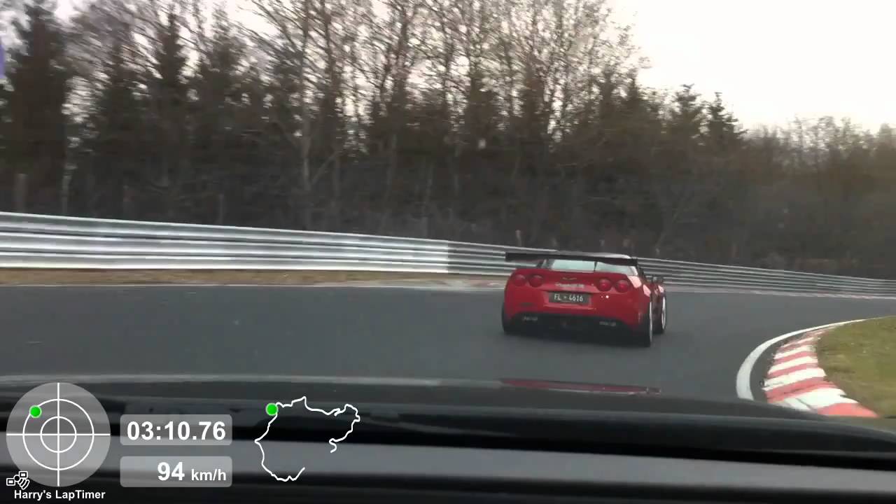 Nordschleife Onboard CORVETTE Z06 filmt feuerspuckende ZR1