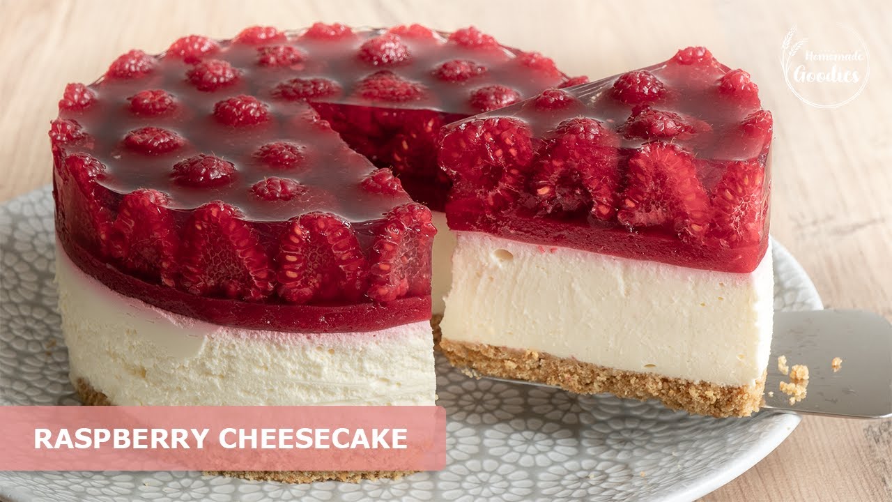 No Bake Raspberry Cheesecake | Jelly Fruit Cake | No Talking  Recipe