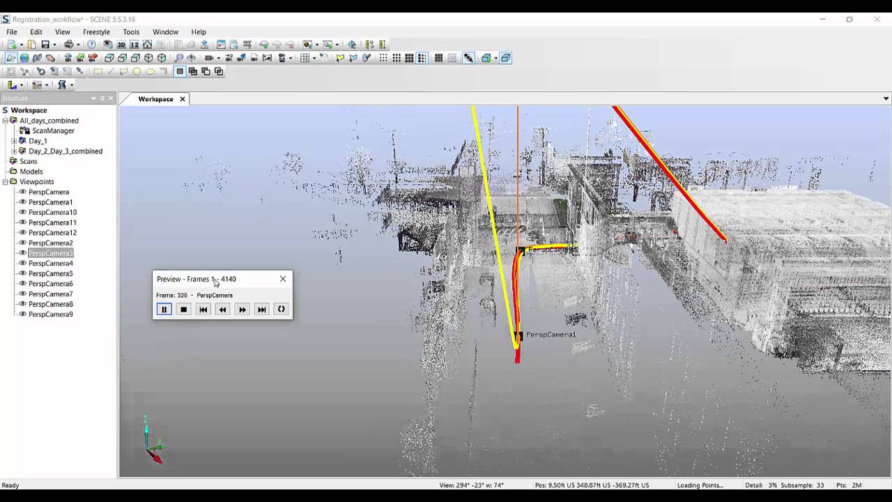 FARO SCENE how to create fly through videos