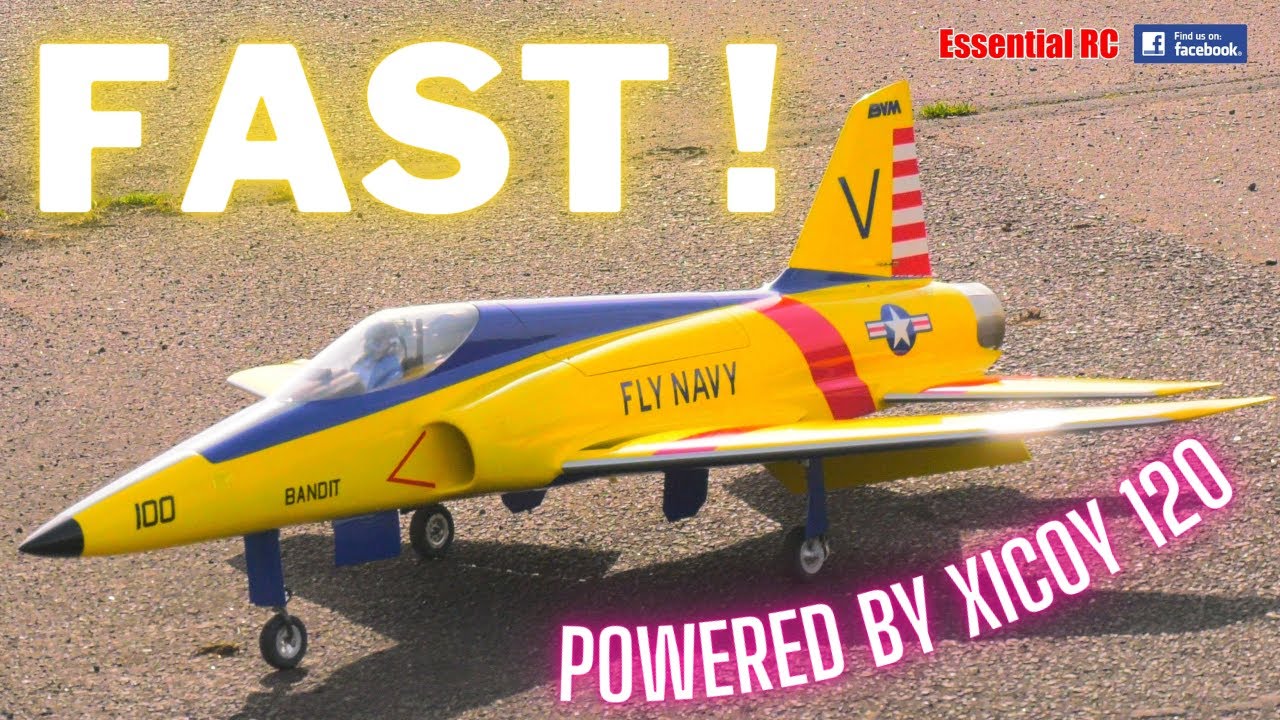 FAST !!! BVM BANDIT TURBINE RC SPORT JET | Where's the Sonic Boom ? | XICOY X120