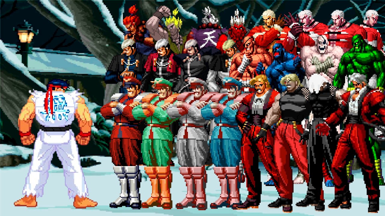 Supreme Ice Ryu Vs Super Bosses Team Mugen