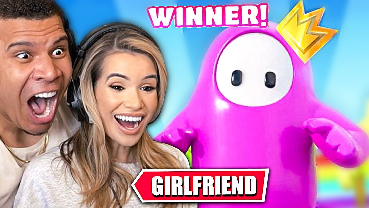 getting my girlfriend her FIRST win in FALL GUYS!