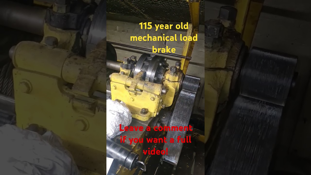 115 year old mechanical load brake #engineering  #cranes  #maintenance  #overheadcrane