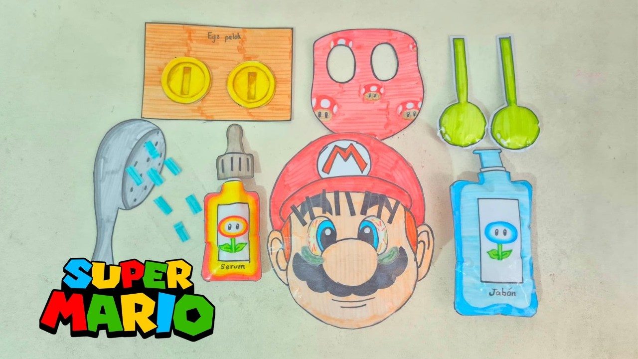 ⭐️SKINCARE de MARIO BROS +Asmr⭐️