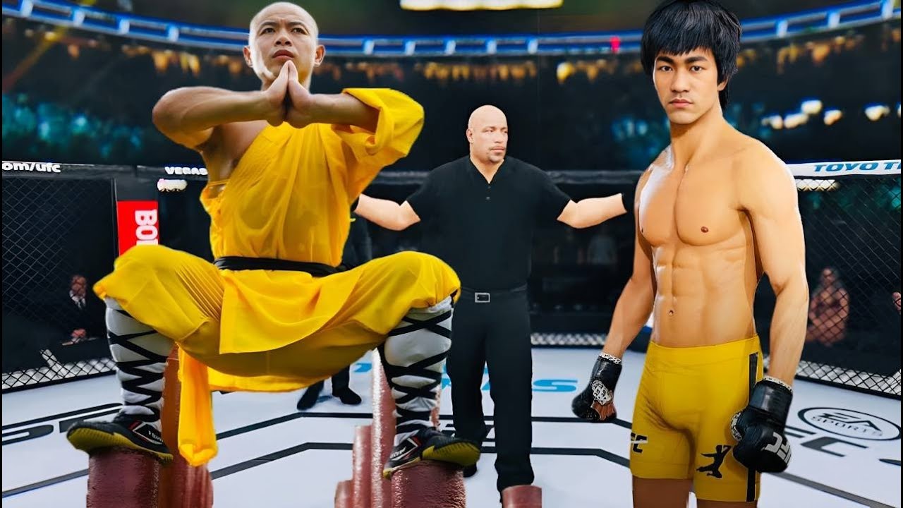 PS5 | Bruce Lee contre le ma&icirc;tre Shaolin [EA Sports UFC 4]🥊