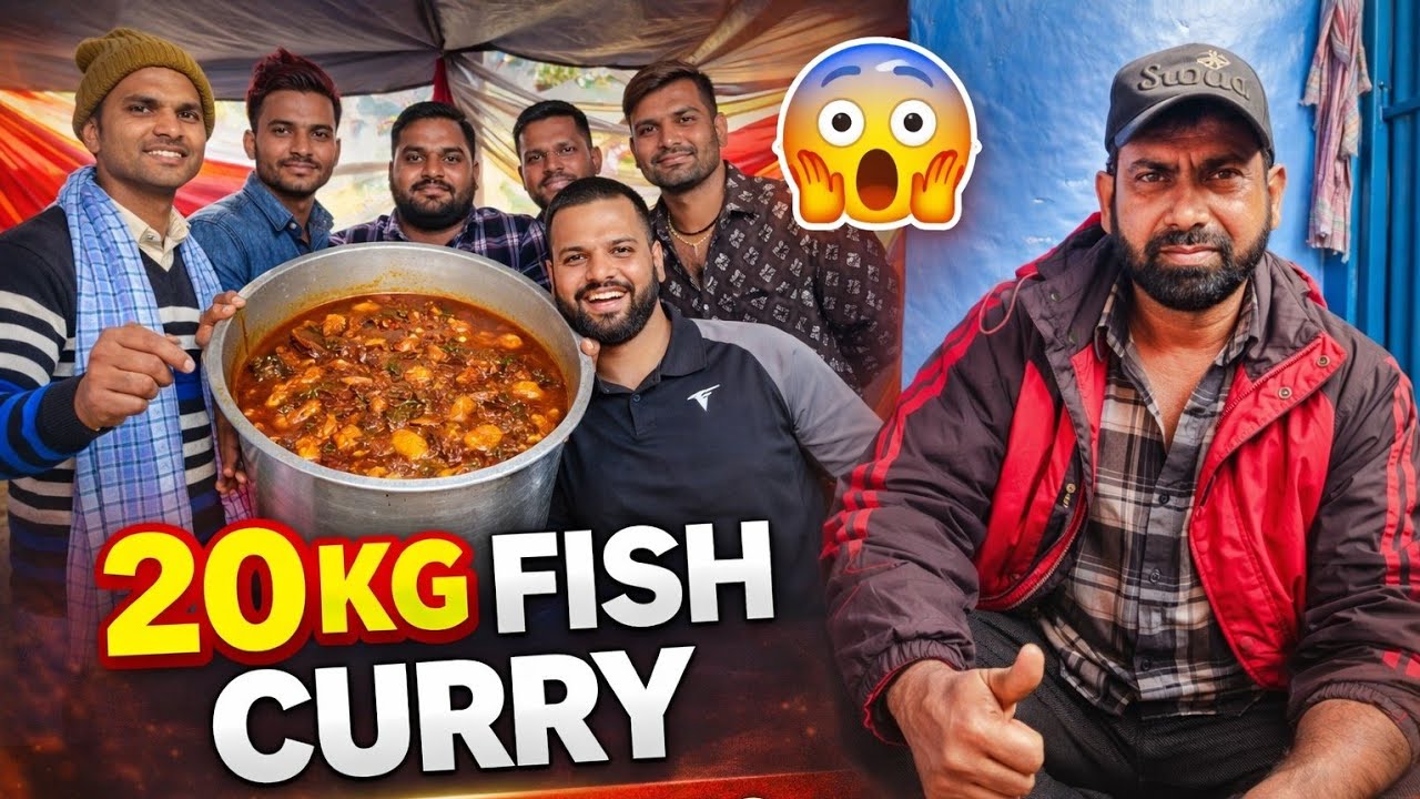 20 Kg Fish Curry🤤 Maja He Aagaya||Full Family Injoy 🥳