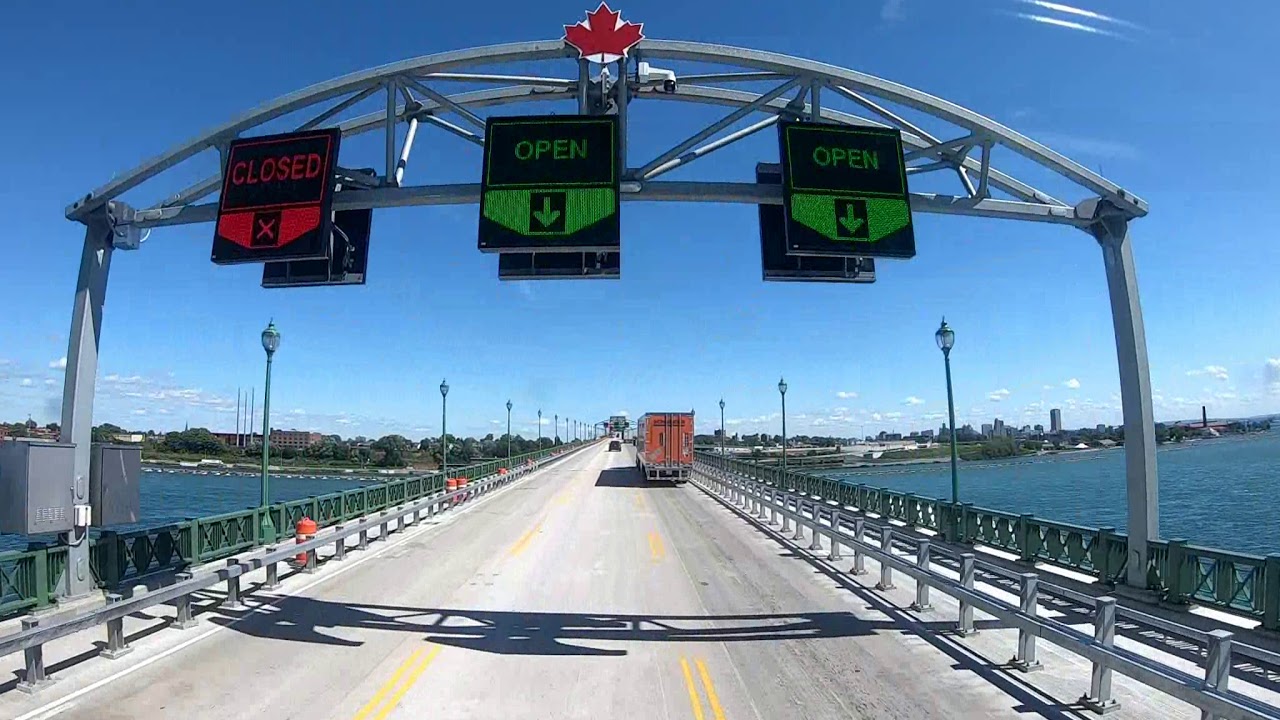 Crossing USA Canada Border from Fort Erie, ON to Buffalo, NY via Peace Bridge