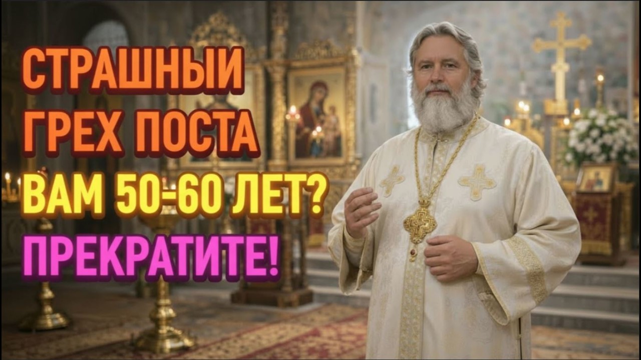 ПРЕКРАТИТЕ СТРОГИЙ ПОСТ если ВАМ ЗА 50!