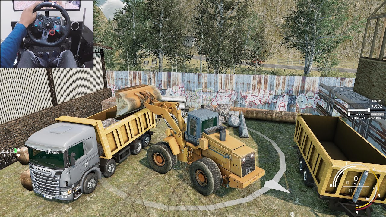 Truck & Logistics Simulator | Logitech g29 gameplay