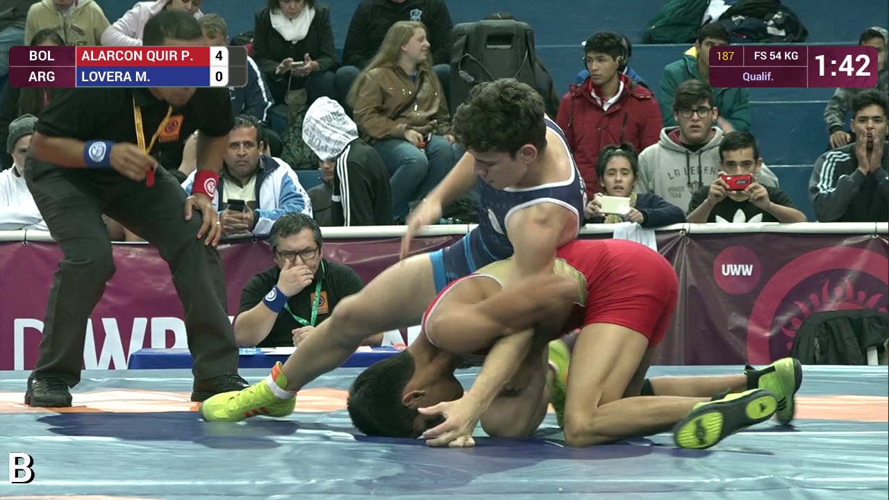 Qual. FS - 54 kg: P. ALARCON QUIR (BOL) df. M. LOVERA (ARG) by VPO1, 6-5