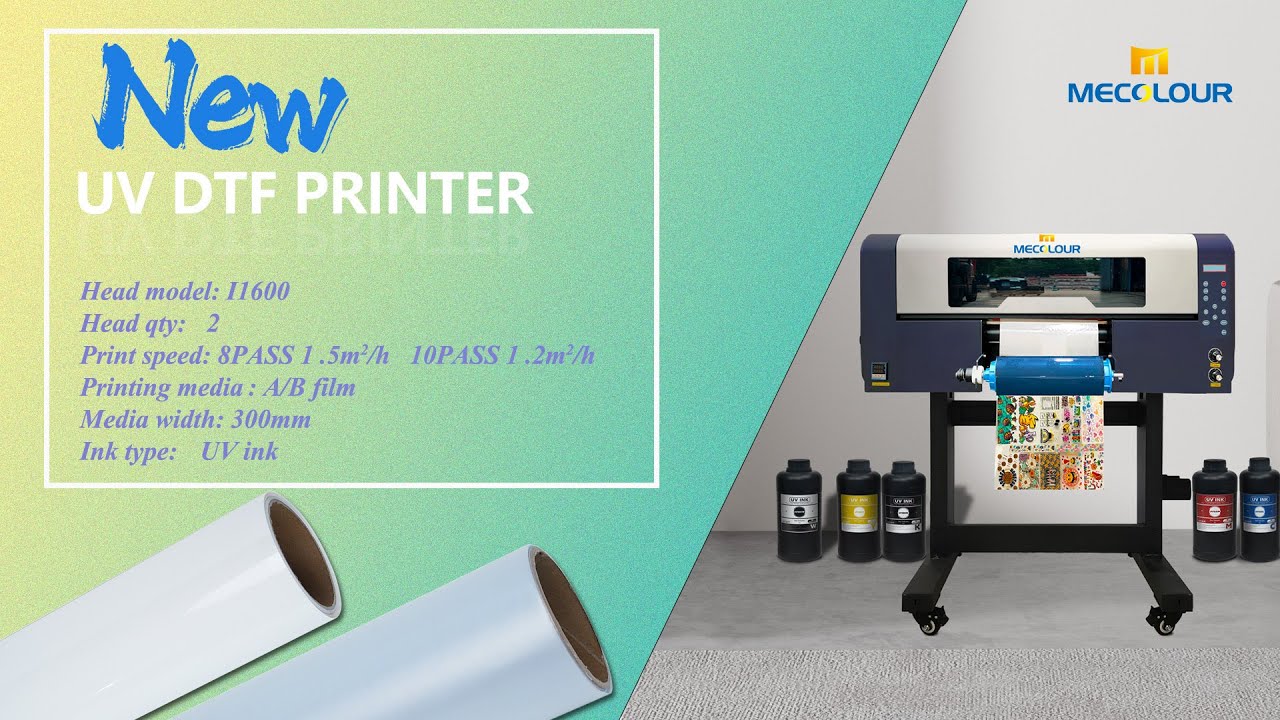 Mecolour New UV DTF Printer Installation And Printing Process - Step By Step