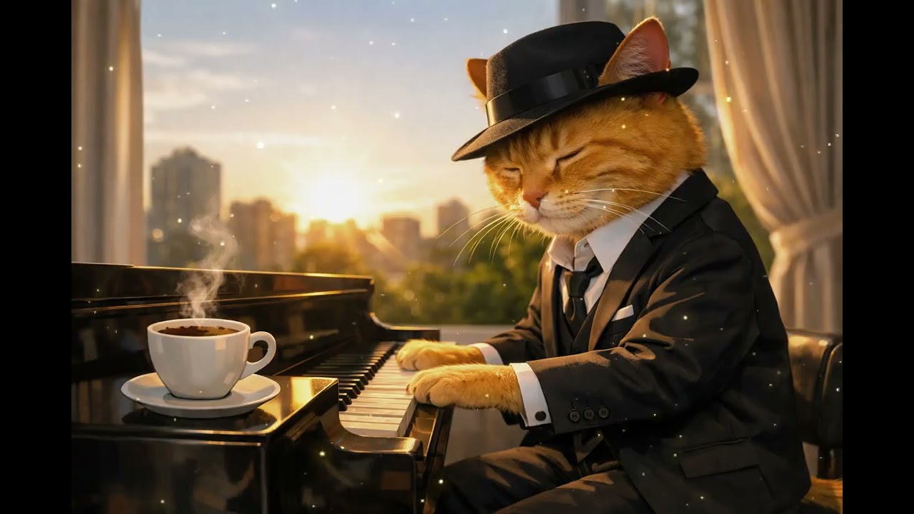Monday Motivation Jazz ☀️Start Your Week with the Jazz Cat月曜モチベーション・ジャズ ☀️ジャズ猫と始める新しい一週間