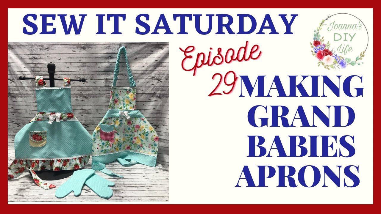 MAKING GRAND BABIES APRONS PIONEER WOMAN STYLE! TODDLER APRON￼