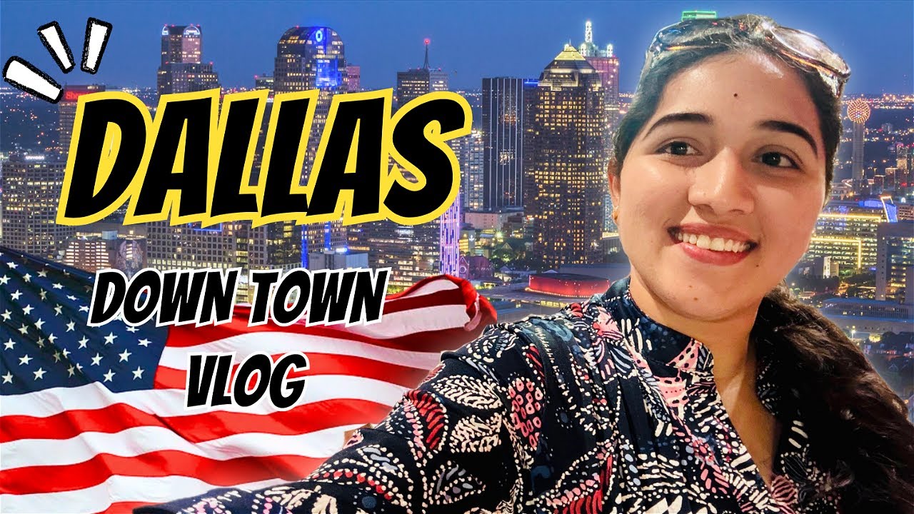 Dallas Downtown Tour 🇺🇸 | అమెరికాలో అందమైన సిటీ లైఫ్ 🌆 | USA Telugu Vlog | AkankshaSharan Vlogs